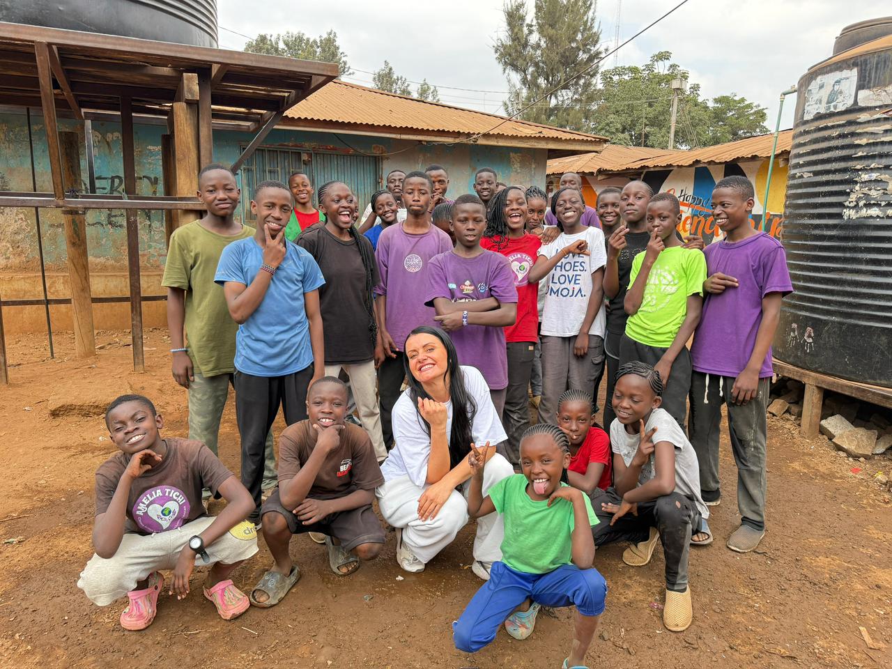 Talented children from Mathare showcasing their dance and music skills